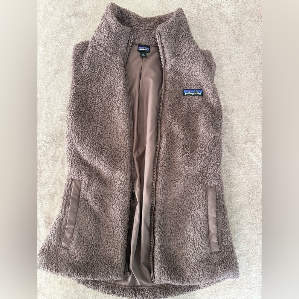 Patagonia Taupe Fleece Vest